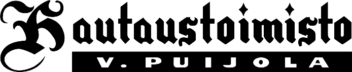 Hautaustoimisto V. Puijola Kemi logo